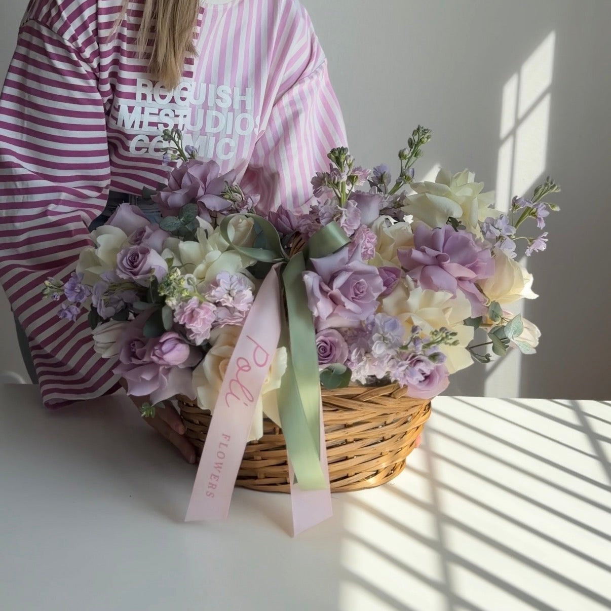 Lavender Garden Basket