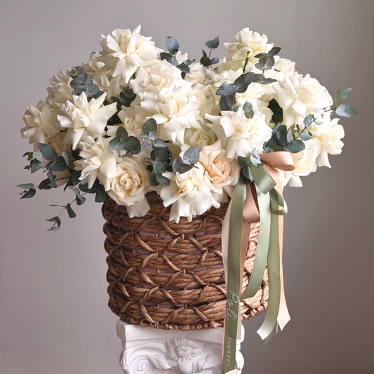 Ivory Garden Basket