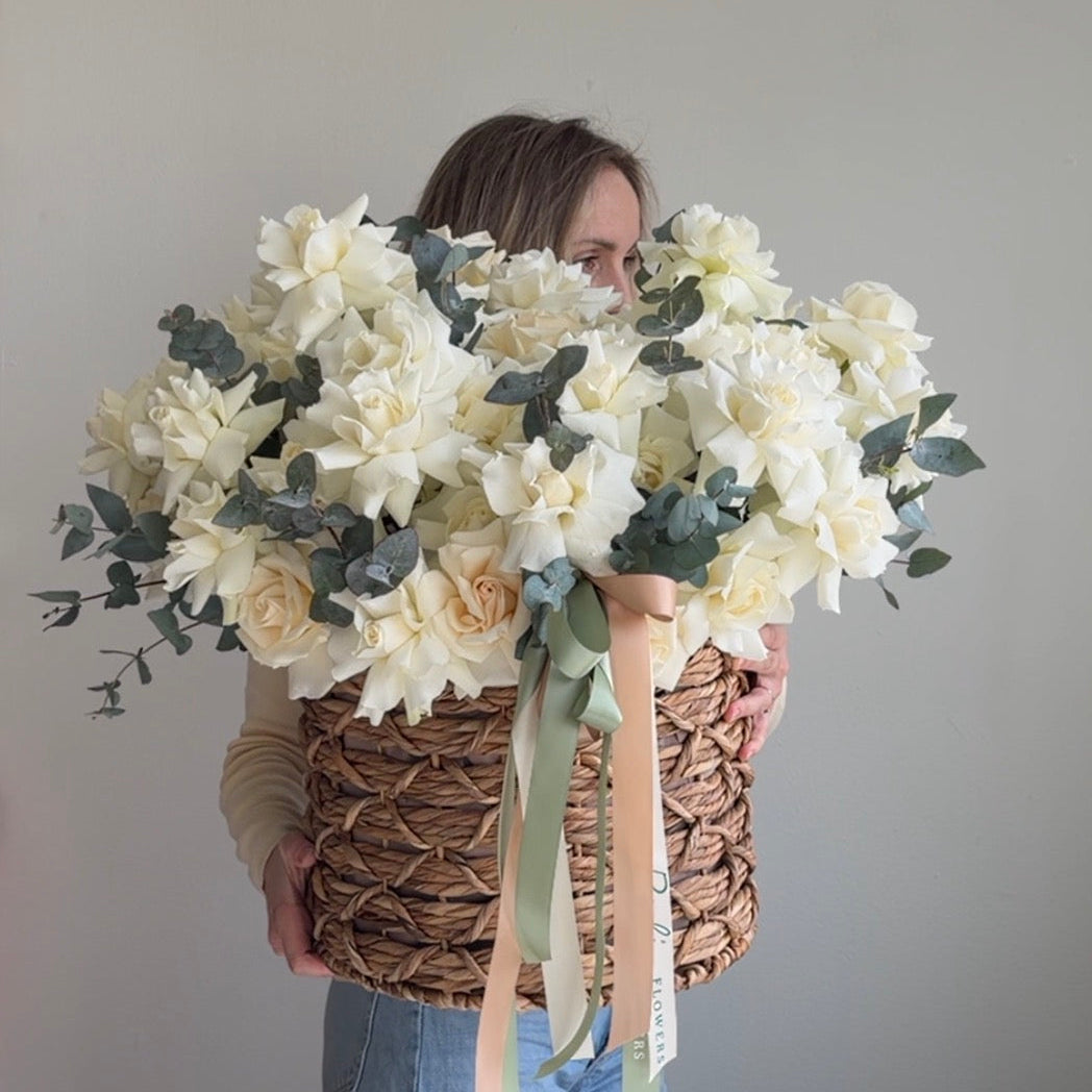 Ivory Garden Basket