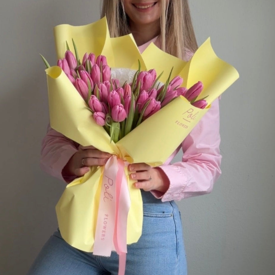 Pink Tulips Bouquet