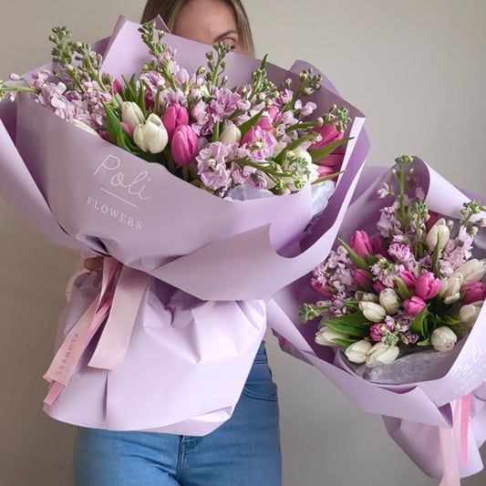 Bouquet “Velvet Tulips”