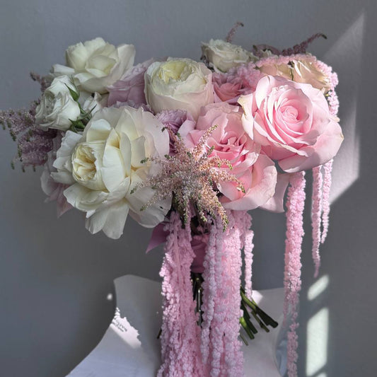 Blush Cascade Bridal Bouquet